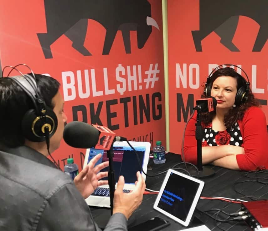 Dave and Rachel in studio